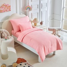 Toddler Bedding Set - 5 Piece Soft and Breathable Toddler Bed Set for Boys an...