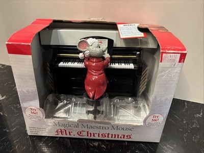 Mr Christmas Mouse Magical Maestro Musical Piano With 12 Songs Works Tested