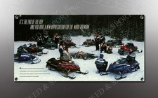 VINTAGE YAMAHA SNOWMOBILES IMAGE BANNER NOS IMAGE REPRODUCTION