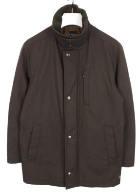 Hugo Boss Corum Jacke Herren (Eu) 50 Reißverschluss Stehkragen Taschen Brown