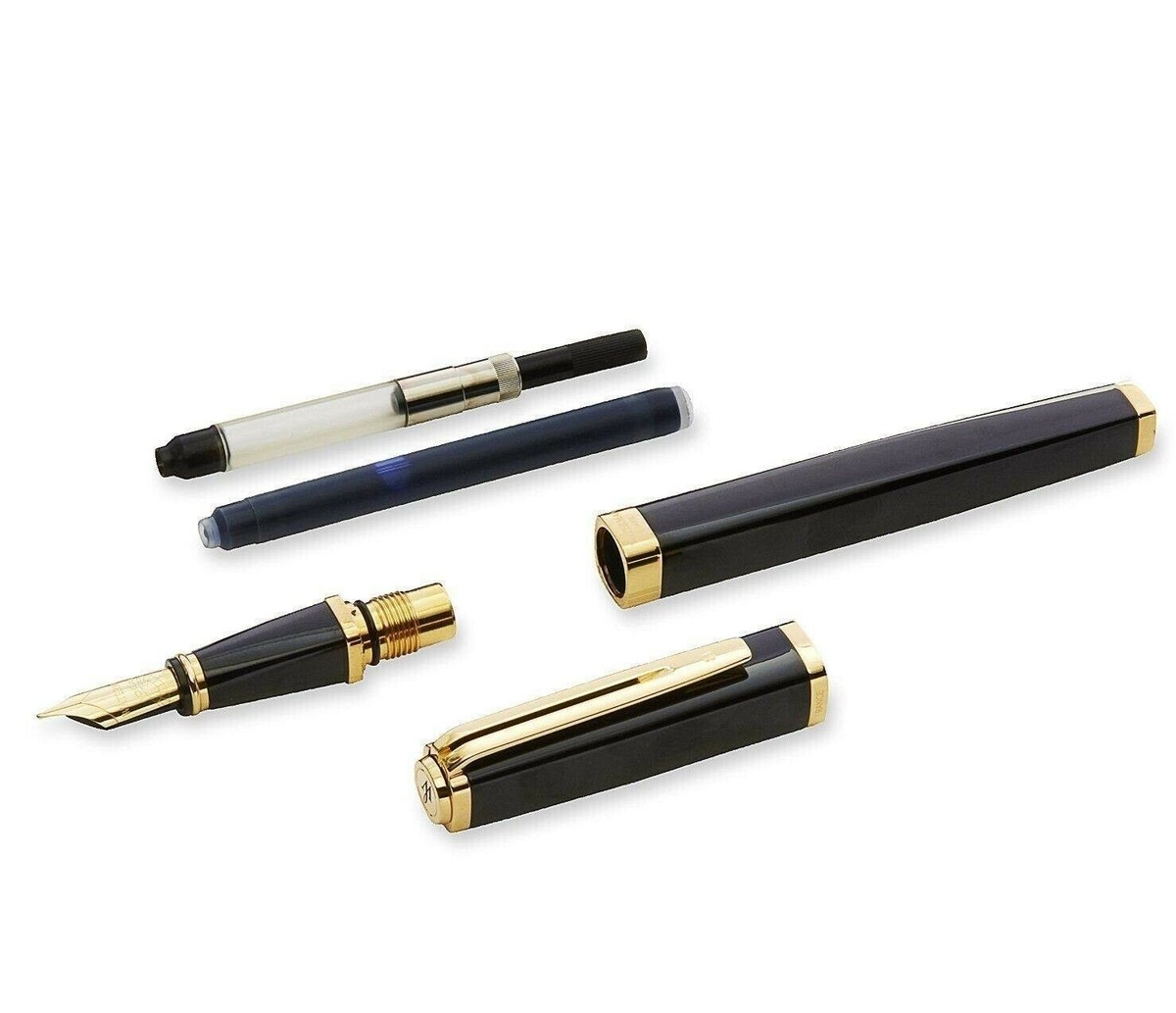 Waterman ☆ セレニテ ☆ 18K-M Waterman Serenite Black Fountain Pen