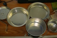 Vintage Palco Aluminum Camping Cooking Pots W/Lids  LOCK EXCELLENT CONDITION