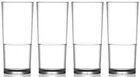 Pint Glass Clear - CE Marked In2Stax Polycarbonate Plastic - 20oz - Pack of 4