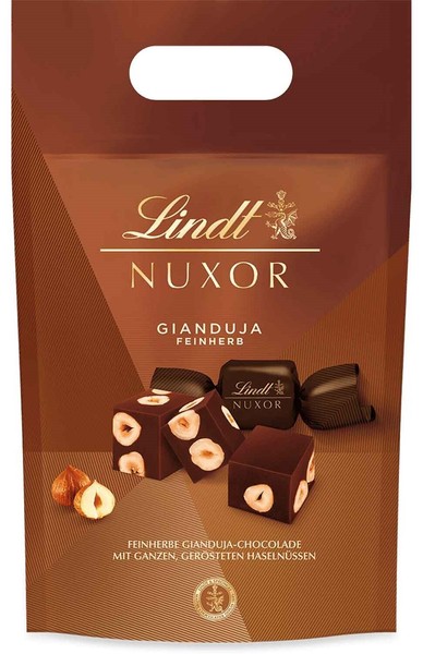 Lindt Nuxor Xxl Gianduja Feinherb - Pralinen HaselnüSse Schokolade - 700 Gramm-image
