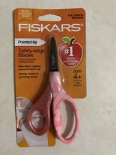 Fiskars Pointed Tip Scissors Safety edge Blades 134302 NEW Pink Ballerina