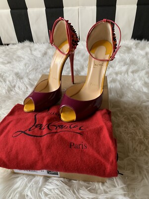 Christian Louboutin パンプス 37 ルブタン スパイク パンプス 37 1/2