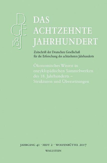 Thumbnail - Ökonomisches Wissen In Enzyklopädischen Sammelwerken Des 18.