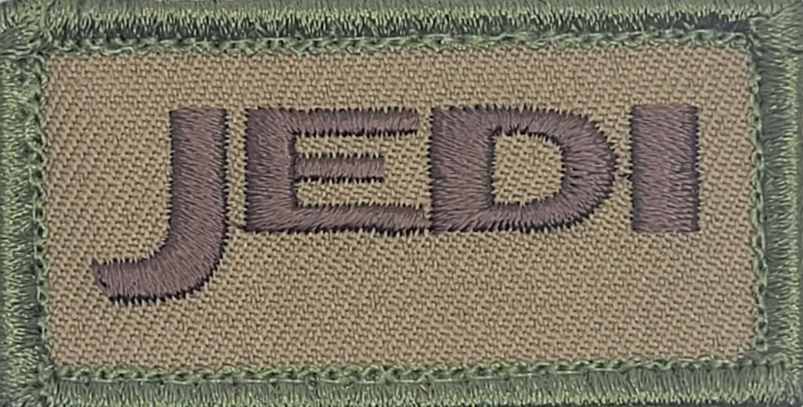 Star Wars Jedi Tactical Embroidered Patch Tan Brown Green Multi Cam 2x1