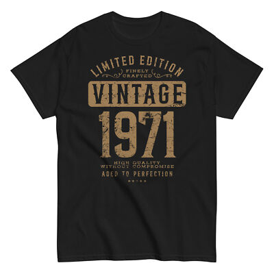 VINTAGE 1971 Whiskey Label Shirt birthday year gift dad bourbon