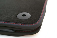 NEU Fußmatten Seat Leon 3 FR ST (Ziernaht Rot) Original Premium Qualität Velour