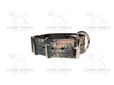 2'' HEAVY DUTY 5 PLY CAMO SEAT BELT DOG COLLAR  WELDED HARDWARE *APBT * PIT BULL