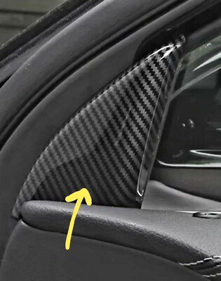 Carbon Look A-Säulen Verkleidung für Mercedes W177 A Klasse 2019-2021, Paar. UK