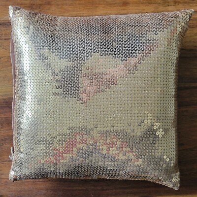 Sequin Cushion Small Square Cushion 25x25cm Primark Home UK