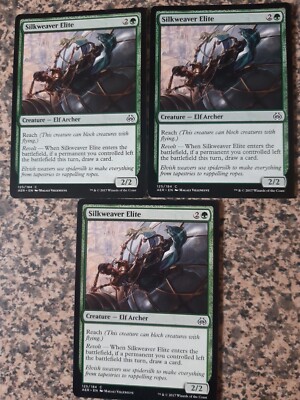 MTG - 3 x Silkweaver Elite - Aether Revolt