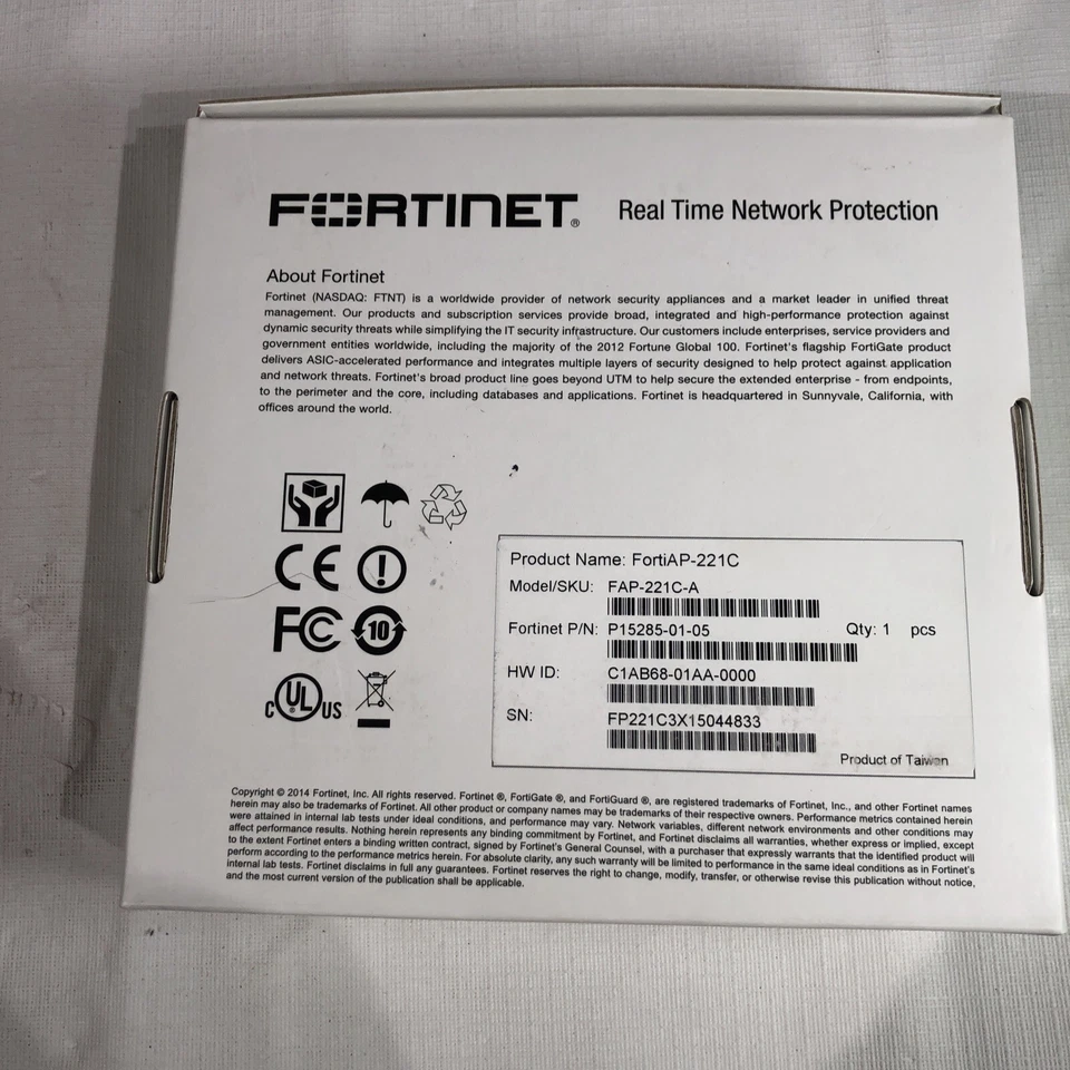 FORTINET FortiAP FAP-221C-A WIRELESS ACCESS POINT-NEW - Image 4 of 4