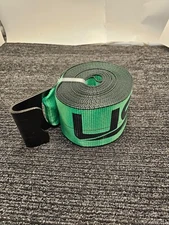 (QTY 2) USCC US CARGO CONTROL Green Strap 5400lbs Limit, break strength 16200lbs