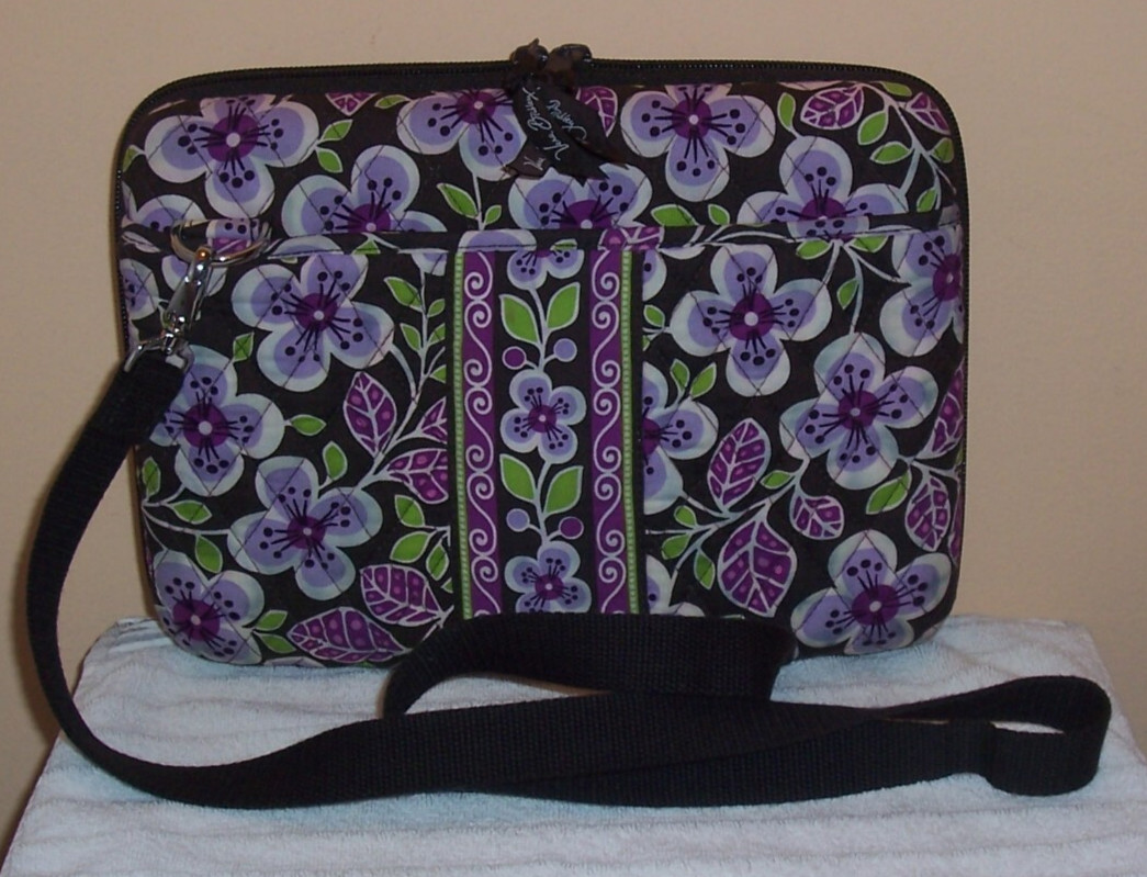 Vera Bradley Hard Shell Laptop Computer Case Purp… - image 1