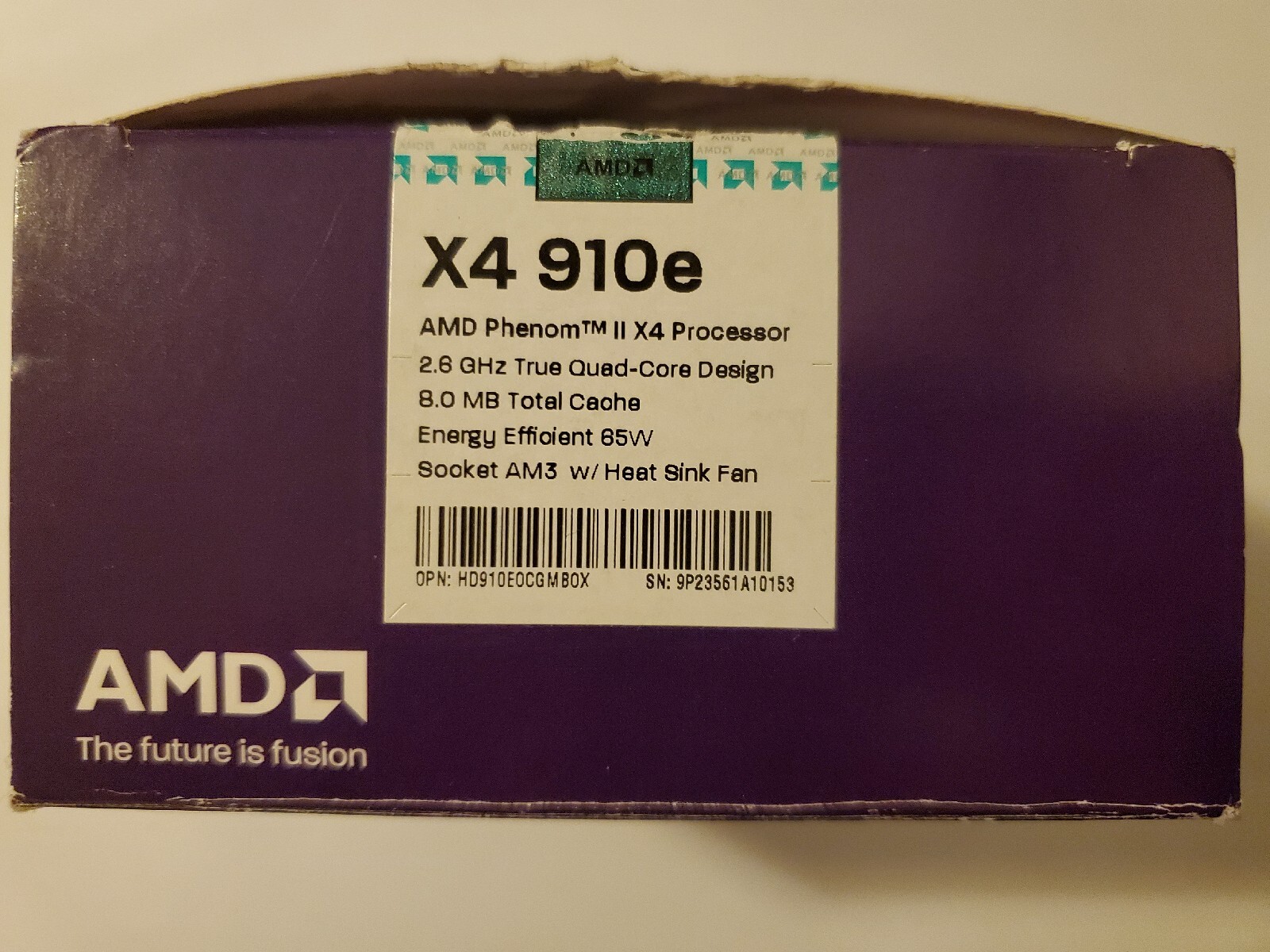 AMD Phenom II X4 910e 65Watt AM3/AM2+ Energy Efficient Processor HD910EOCGMBOX - Picture 4 of 6