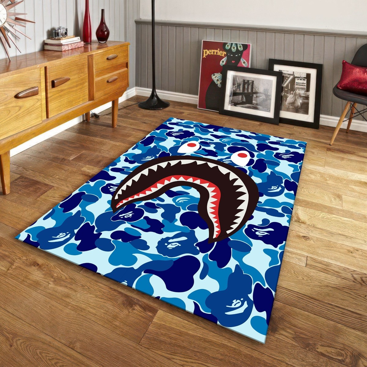 A BATHING APE -  BAPE X NBHD RUG MAT 2023 SS A BATHING APE BAPE x NEIGHBORHOOD RUG MAT 1J23192909
