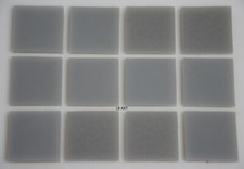 0206.30 -12 ELEPHANT GRAY 1" x 1" BULLSEYE 3mm GLASS 90 COE TESTED COMPATIBLE