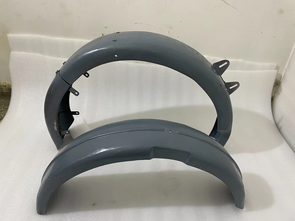 Juego de guardabarros trasero delantero crudo BSA M20 M21 M33 recubierto de imprimación de acero | apto para Foto 4 de 4