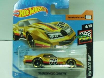 Hot Wheels ''76 CORVETTE GREENWOOD #76'' Kurze Karte von 2020 NEU OVP 1:64 (1395)