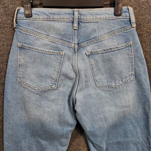 Old Navy Jeans Girls 14 OG Straight High Rise Blue Denim Distress Built In Tough - Picture 7 of 16