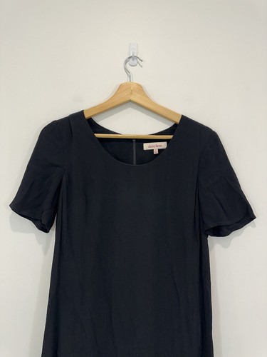 Diana Ferrari Dress Women 6 Black A Line Knee Length Viscose Casual Workwear - Picture 6 of 9