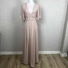 Show Me Your Mumu bridesmaid dress Pink Blush Mauve Size Medium Small Flaw