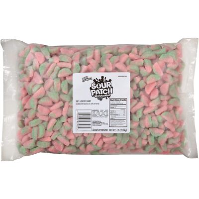 SOUR PATCH KIDS Watermelon Soft Chewy Candy 5 lb Bulk Sour Gummy Treats