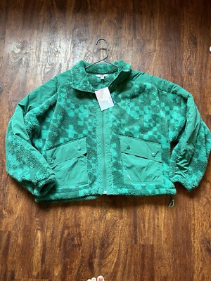 NWT Joy Lab Pine Geo Zip Up Size Small