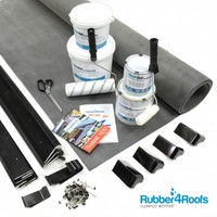 Epdm Rubber Roof Kit For Garden Rooms All Sizes Available - 50 Year Life Epdm Rubber Roof Kit For Garden Rooms All Sizes Available - 50 Year Life