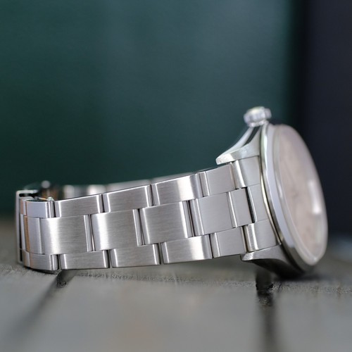 ROLEX MENS AIR-KING WATCH 34MM SILVER DIAL SMOOTH BEZEL OYSTER W/ BOX & PAPER - Picture 5 of 10