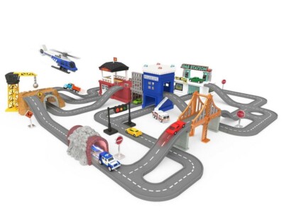 DRIVEN by Battat Build-A-City Pocket Series Compatible with Micro Machines