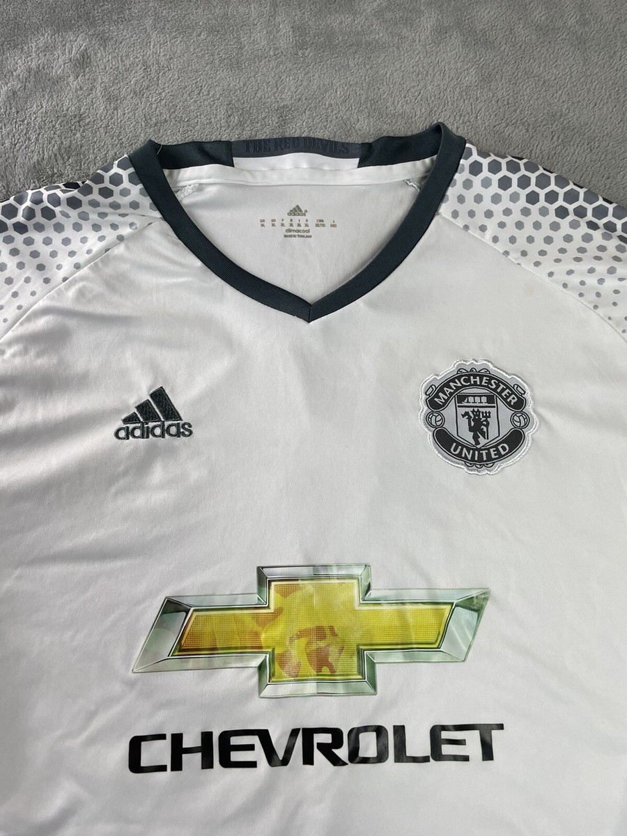 Adidas Manchester United Chevrolet Shirt White #6 Jersey Adidas Manchester United Chevrolet Shirt White #6 Jersey