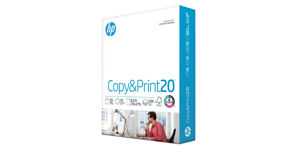 NEW HP Printer Paper Office 20 8.5 x 11 Copy Print Letter Size 1 Ream 500 Sheets International