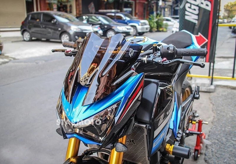 APTO KAWASAKI Z800 2013 - 2018 PARABRISAS PARABRISAS MEDIDOR VISERA CUBIERTA CARENADOS Foto 4 de 4