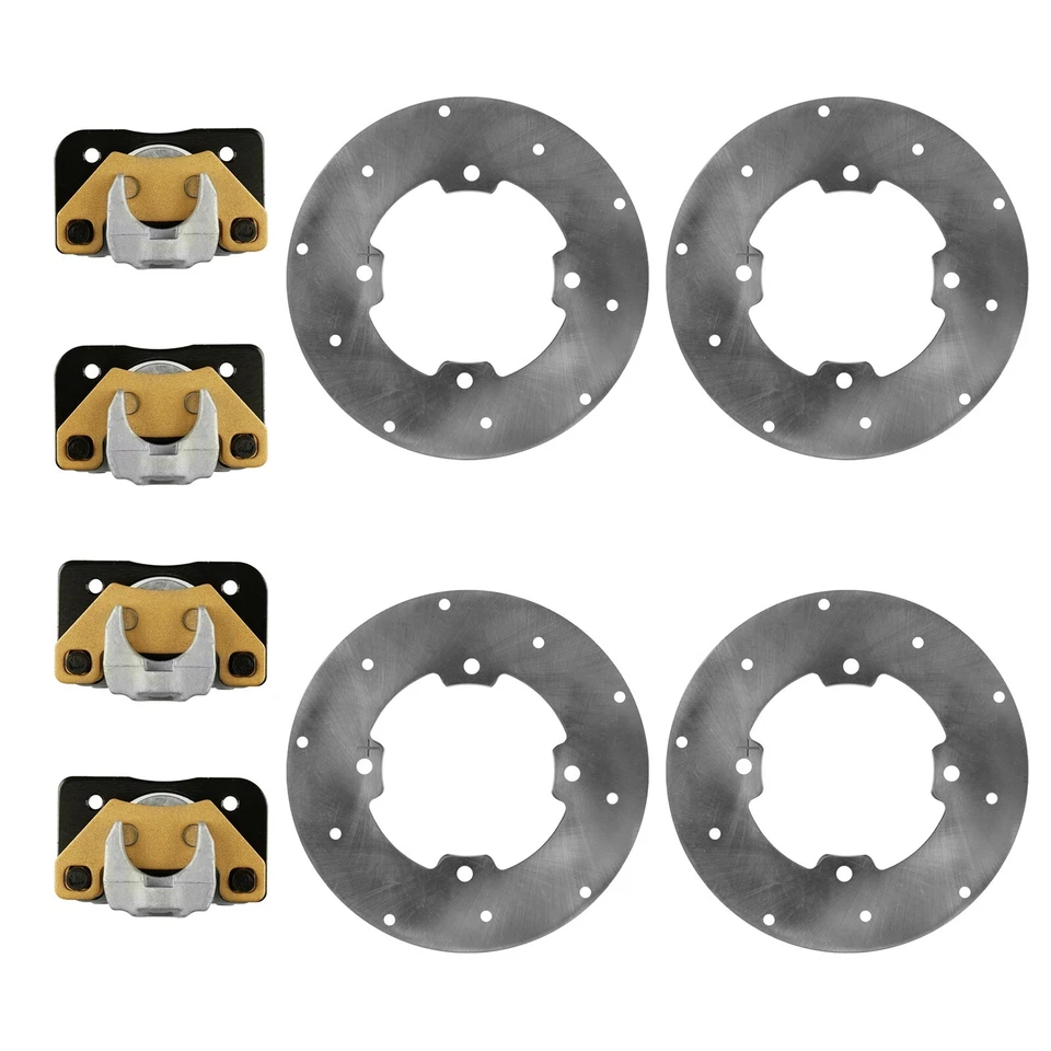 Front Left & Right Rear Brake Disc w/Calipers For Arctic Cat TRV 700 2012-2015 - Image 4 of 4