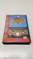 World Series Baseball (Sega Genesis, 1994) w Box & Manual tested works