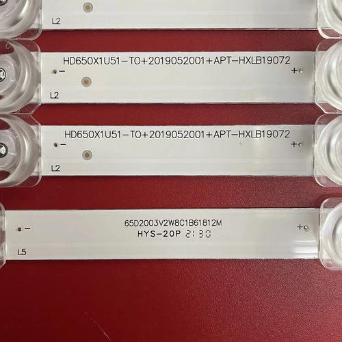 Strisce LED per Hisense HD650X1U51-T0L3 SVH650AK7 HZ65A59E HZ65E3D HZ65A52E - Foto 4 di 7