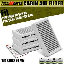4pcs Cabin Air Filters for BMW X3 F25 X4 F26 2010-2018 2.0L 3.0L N52 B30 BF SUV
