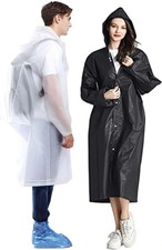 Raincoat Waterproof Poncho Reusable Plastic Adult Camping Festival Rain Coat