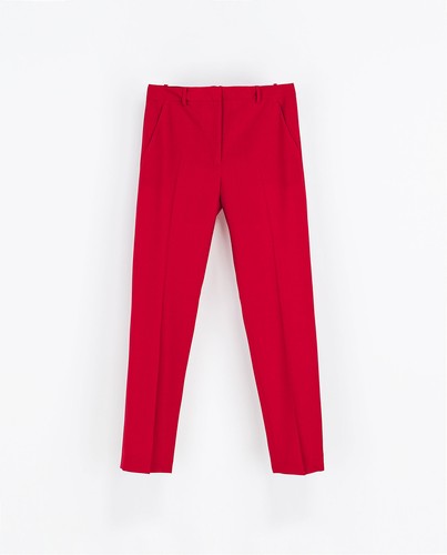 Z Zara Brillante Rojo Capri Cultivo Corto S PEQUEÑA 8 4 36 | eBay