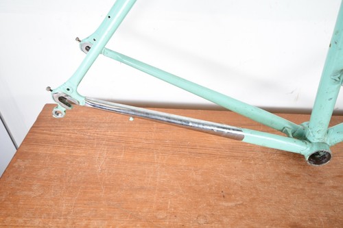 Rare Vintage Mondiale Bianchi Giro Celeste Columbus SLX 57cm Frame Fork - Picture 9 of 12