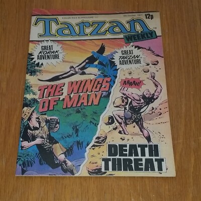 TARZAN WEEKLY 8TH OCTOBER 1977 KORAK EDGAR RICE BURROUGH BRITISH WEEKLY COMICS *