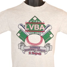 Vintage Las Vegas Baseball Academy Mens Size XS Gray 90s 1996 LVBA Made In USA