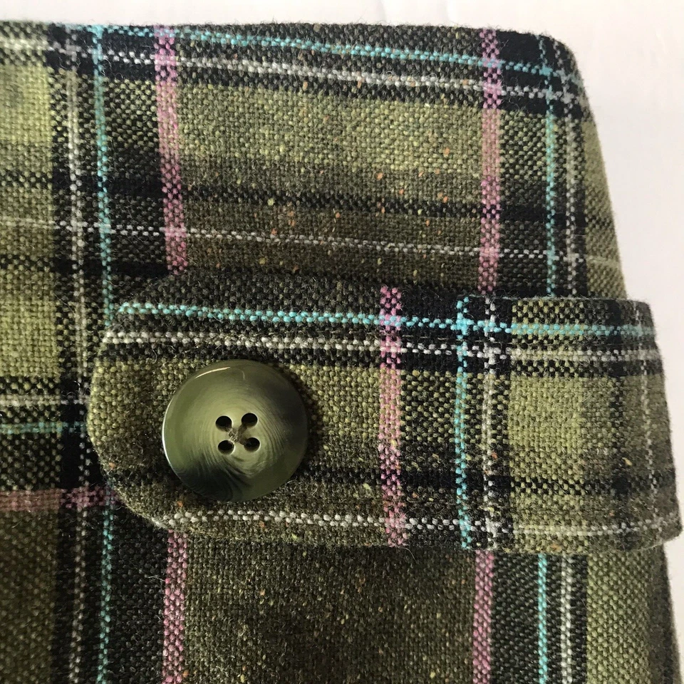 Falda a Cuadros Vintage Años 00 Y2K H&M Para Mujer 8 Lana Preppy Academia Corp Oficina Escuela Foto 4 de 4