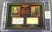 2025 Eternal Revelation Cuts Dual Relic 1/1 William Shakespeare Albert Einstein 2025 Eternal Revelation Cuts Dual Relic 1/1 William Shakespeare Albert Einstein