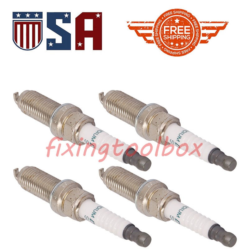 Fits Scion iQ xD Toyota Corolla Prius C-HR 4pcs Iridium Spark Plugs 90919-01275