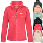 Geographical Norway Damen Teddy Fleece Herbst Winter Jacke Sweater Übergangs